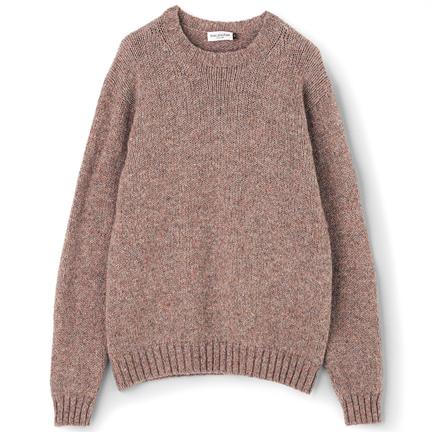 ブリティッシュウールシルク混･クルーネックセーター