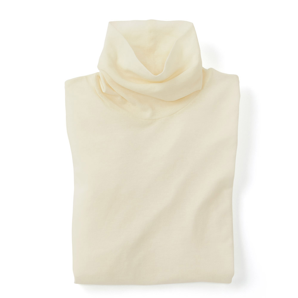 シアーコットン･タートルネックプルオーバー