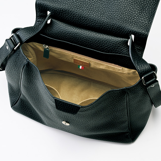 レザー2ウェイバッグ／男女兼用