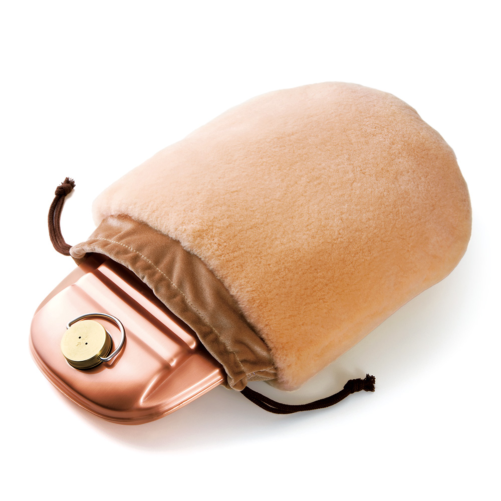 ムートン製湯たんぽ収納袋