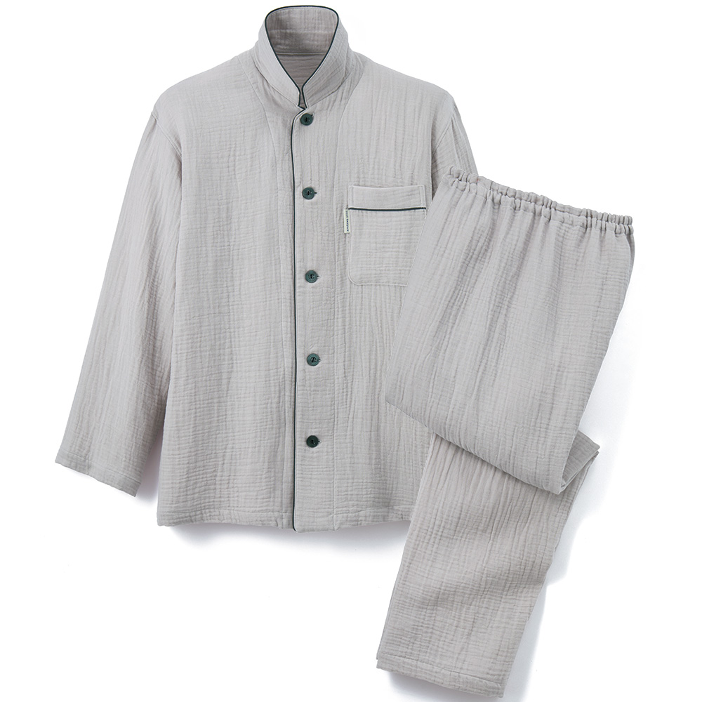 三重ガーゼ・シームレステーラーパジャマ