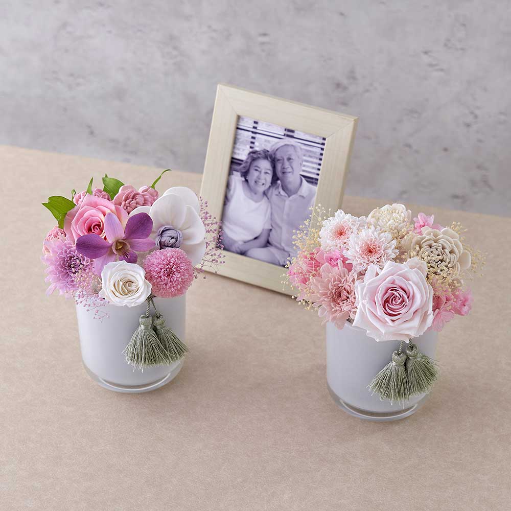 お供え用プリザーブドフラワー