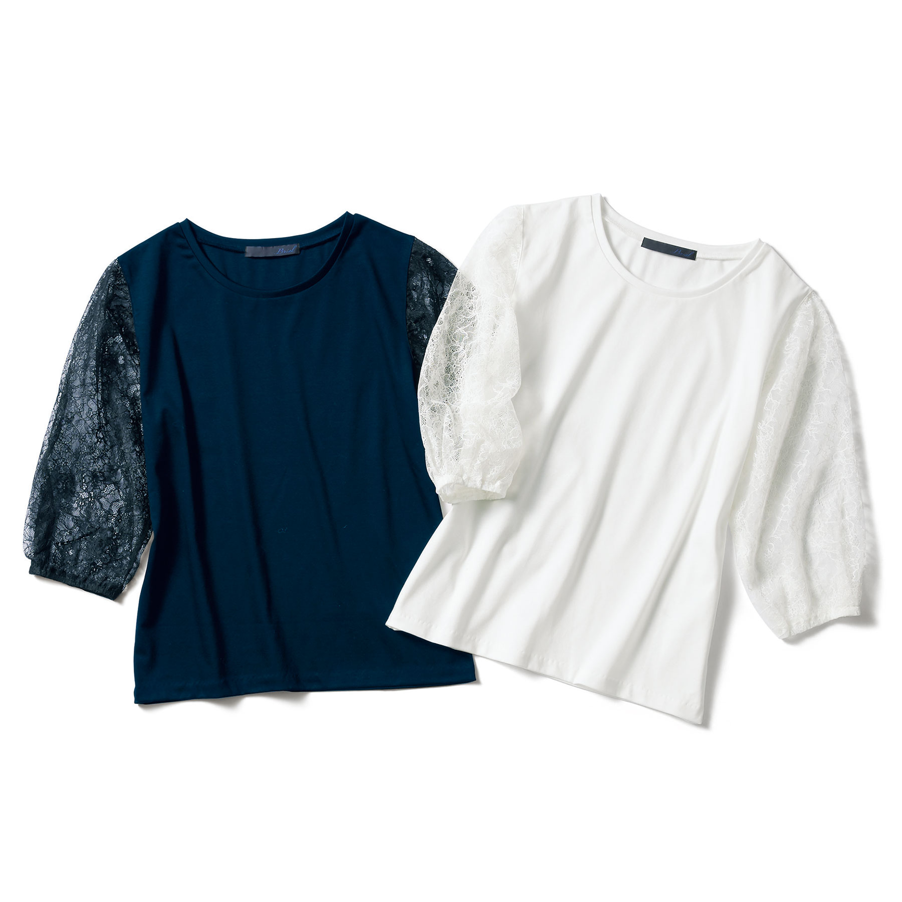 ブリアル 袖レースtシャツ ライトアップオンラインストア