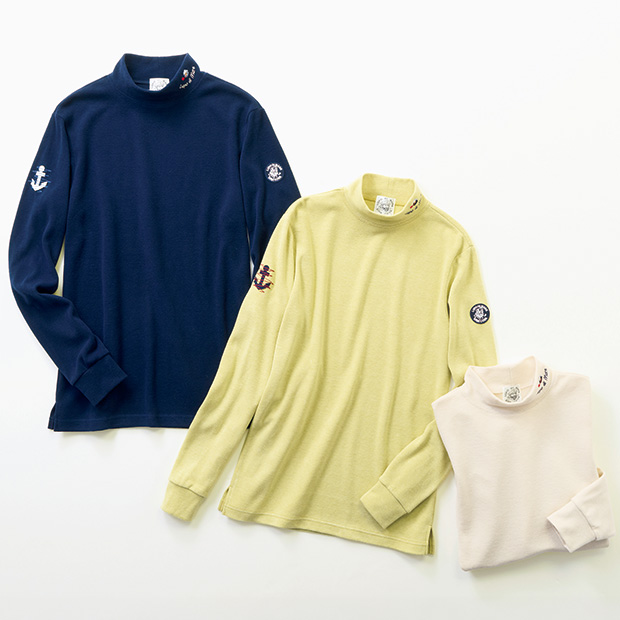 あったかモックネックプルオーバー