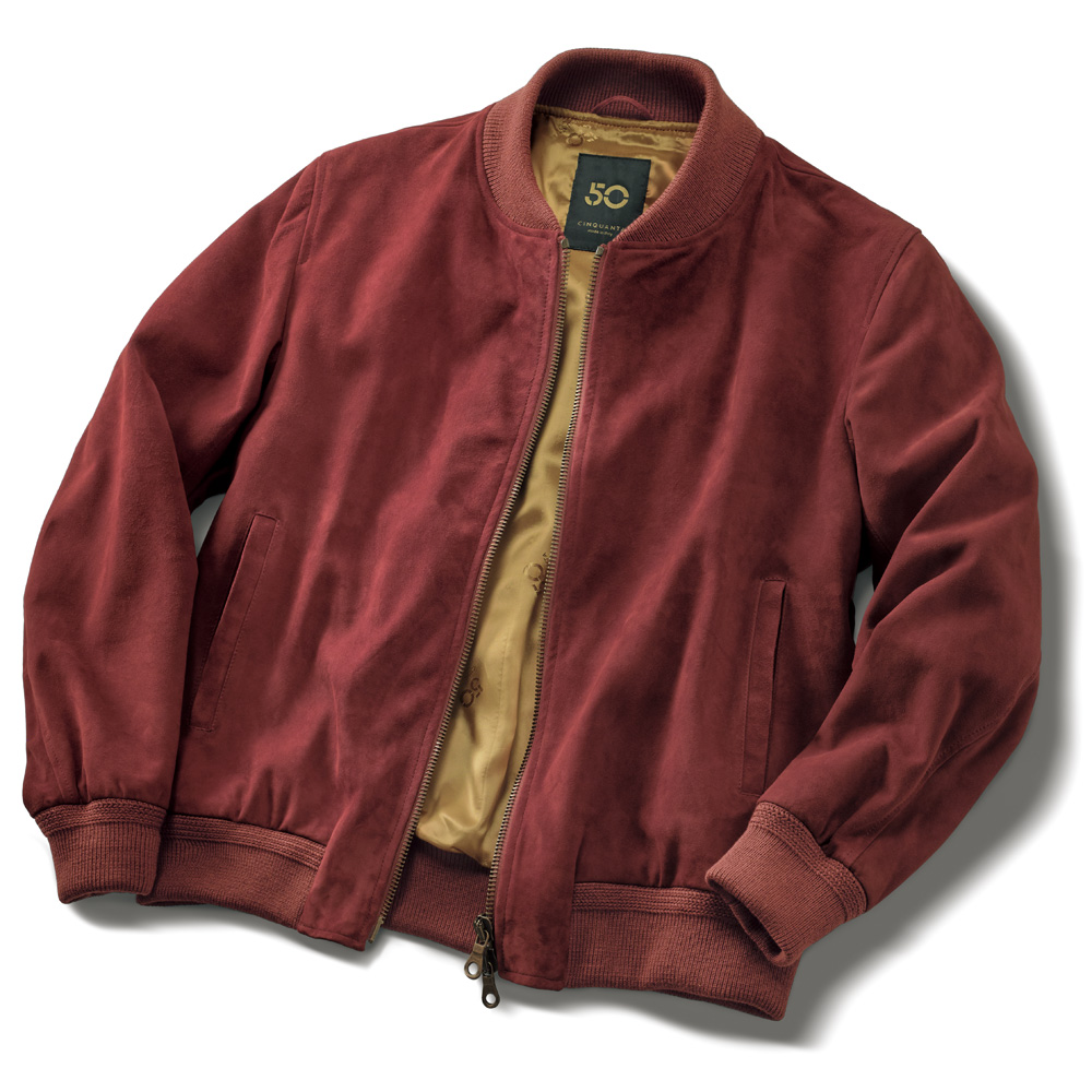 ゴートスウェード・フライトジャケット