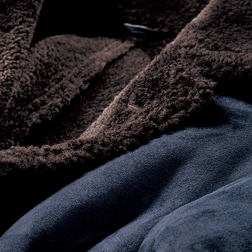 ムートンレザーコート／SAXTON