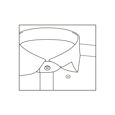 遠州木綿の隠しB.D.七分袖シャツ