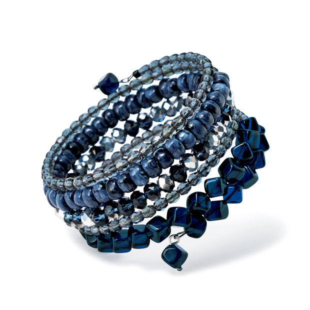 ビーズコイルバングル