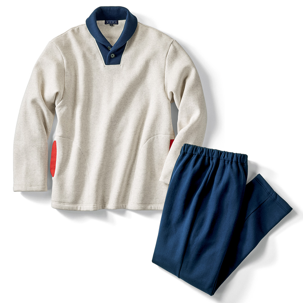 裏起毛･サイドポケット付きパジャマ