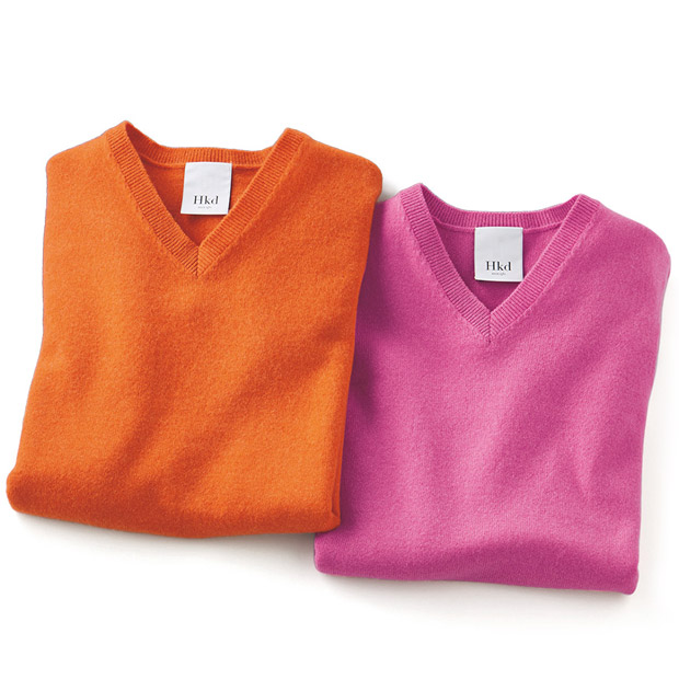 カシミヤの洗えるベスト