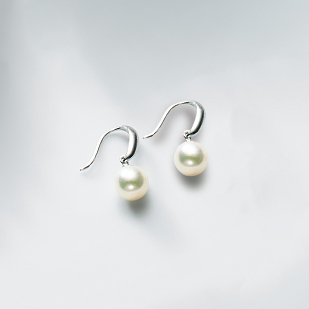 無調色・バロックパールピアス/当社限定