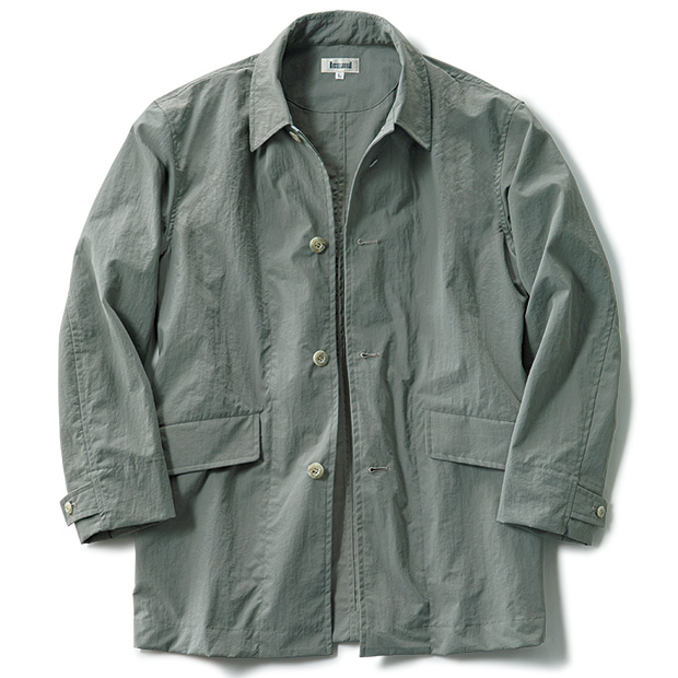 撥水軽量ステンカラーコート