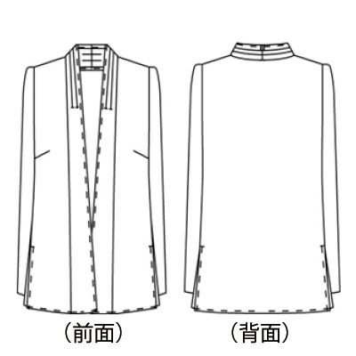 タック入りトッパージャケット