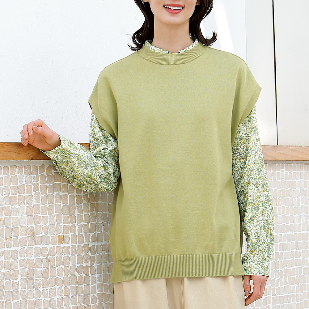 オーバーサイズコットンベスト