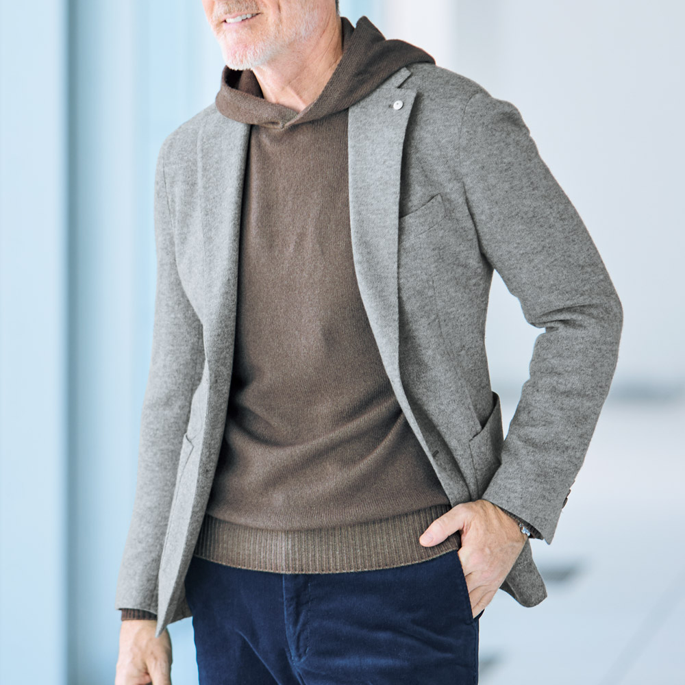 ガーメントダイ･ウールカシミヤパーカ