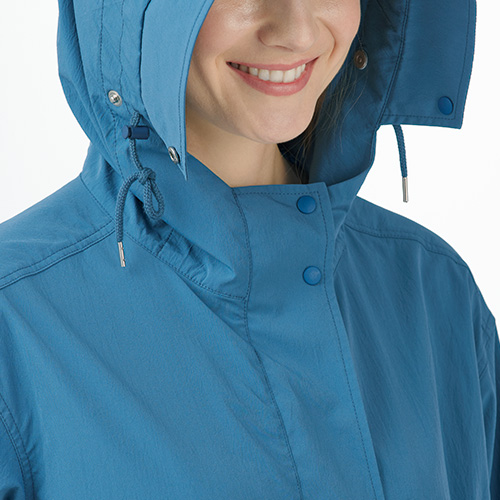 お尻隠れる撥水ミドルコート