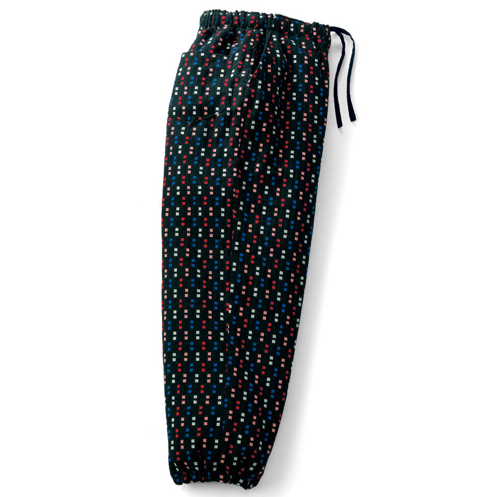 久留米織 スマート･わた入りもんぺパンツ 