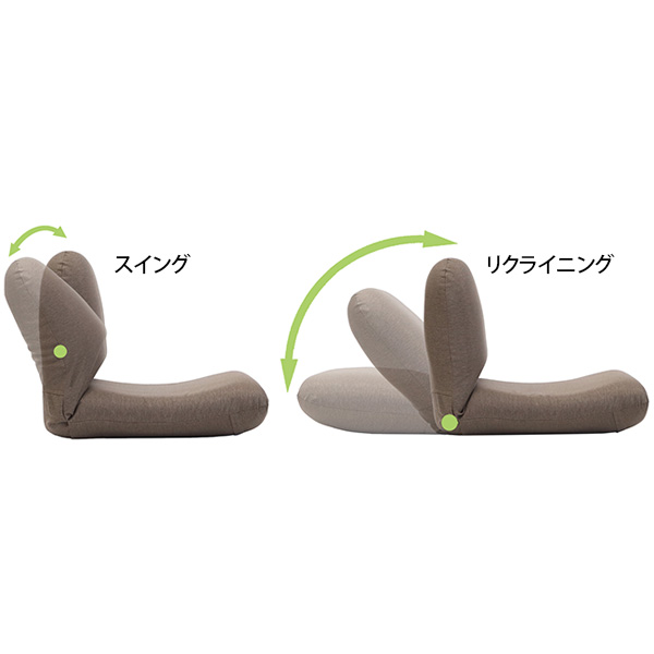 背中を支える美姿勢座椅子