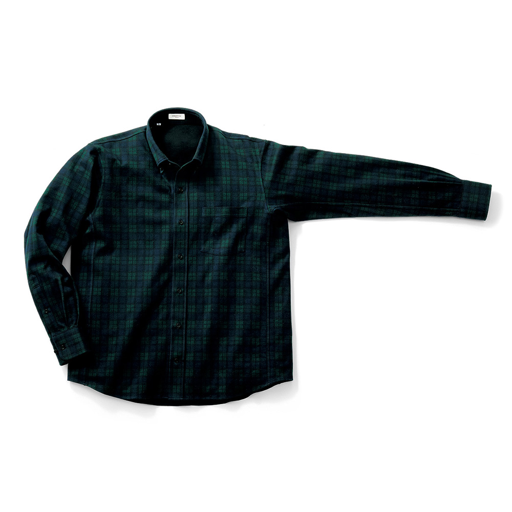 動体裁断・ブラックウォッチB.D.シャツ