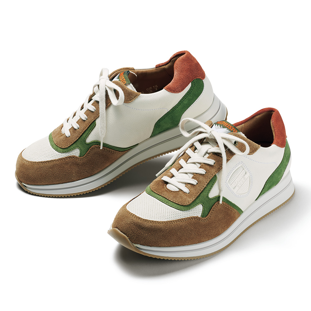 スウェードコンビレザースニーカー