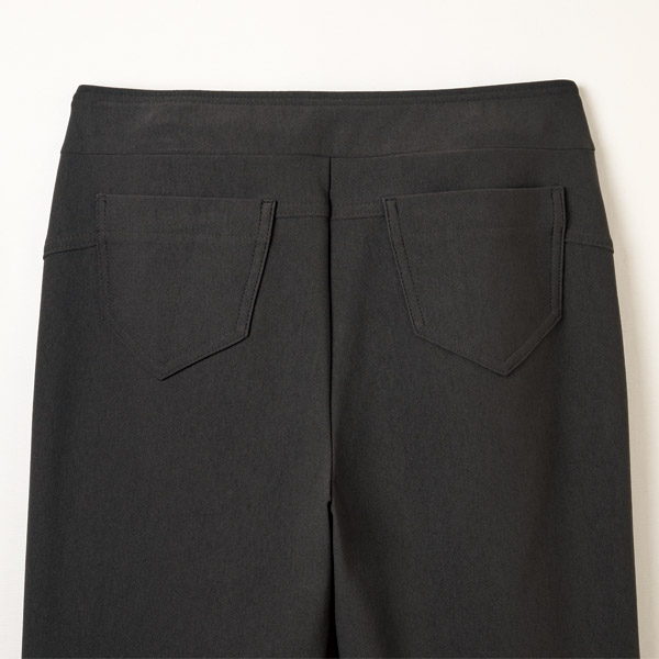 裏起毛のびのびストレートパンツ