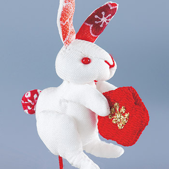 つるし飾り付き親王雛