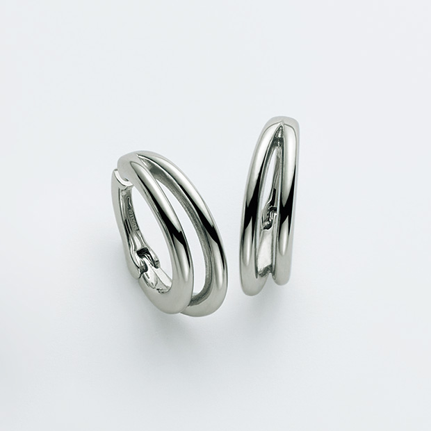 無段階調節式イヤリング･ダブルライン