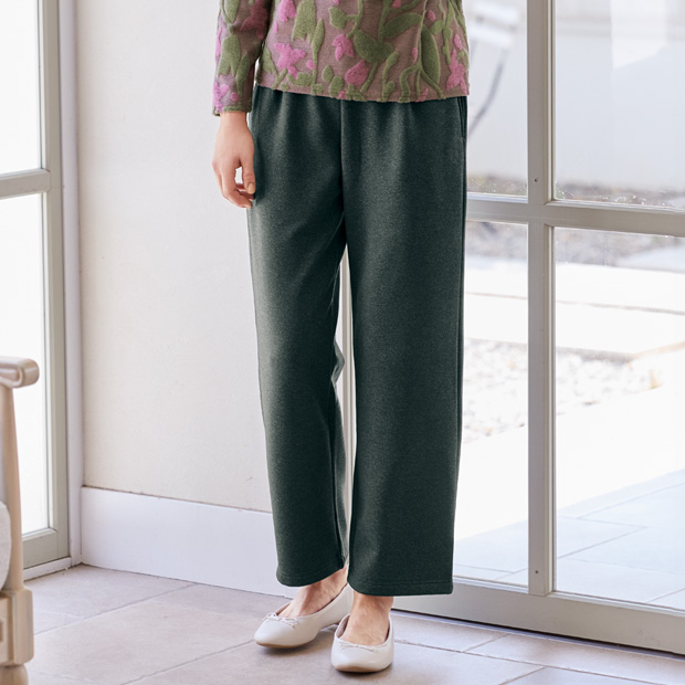 コーデュラニットストレートパンツ