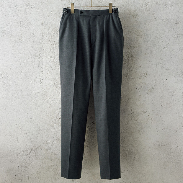 ウール混ストレッチテーパードパンツ/当社限定モデル