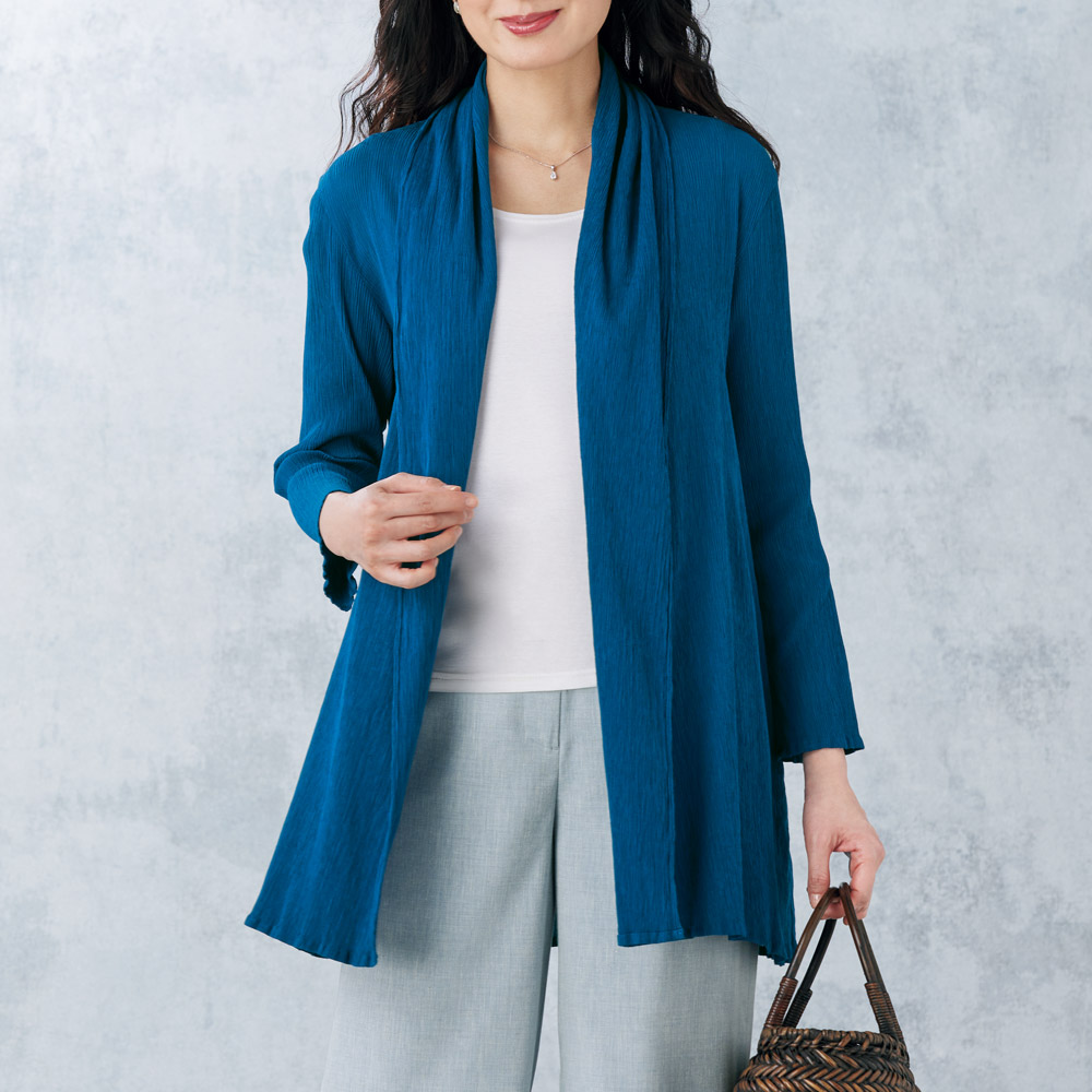 天然藍染め･ショールカラージャケット