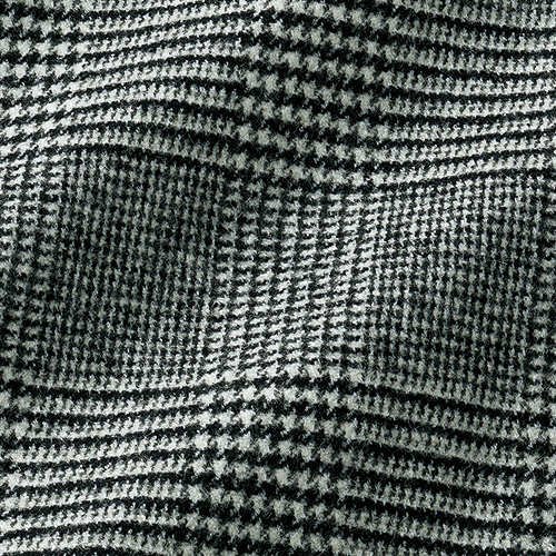 洗えるウール混グレンチェックB.D.シャツ