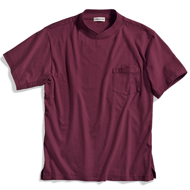 ジャケットに合う米綿半袖Tシャツ