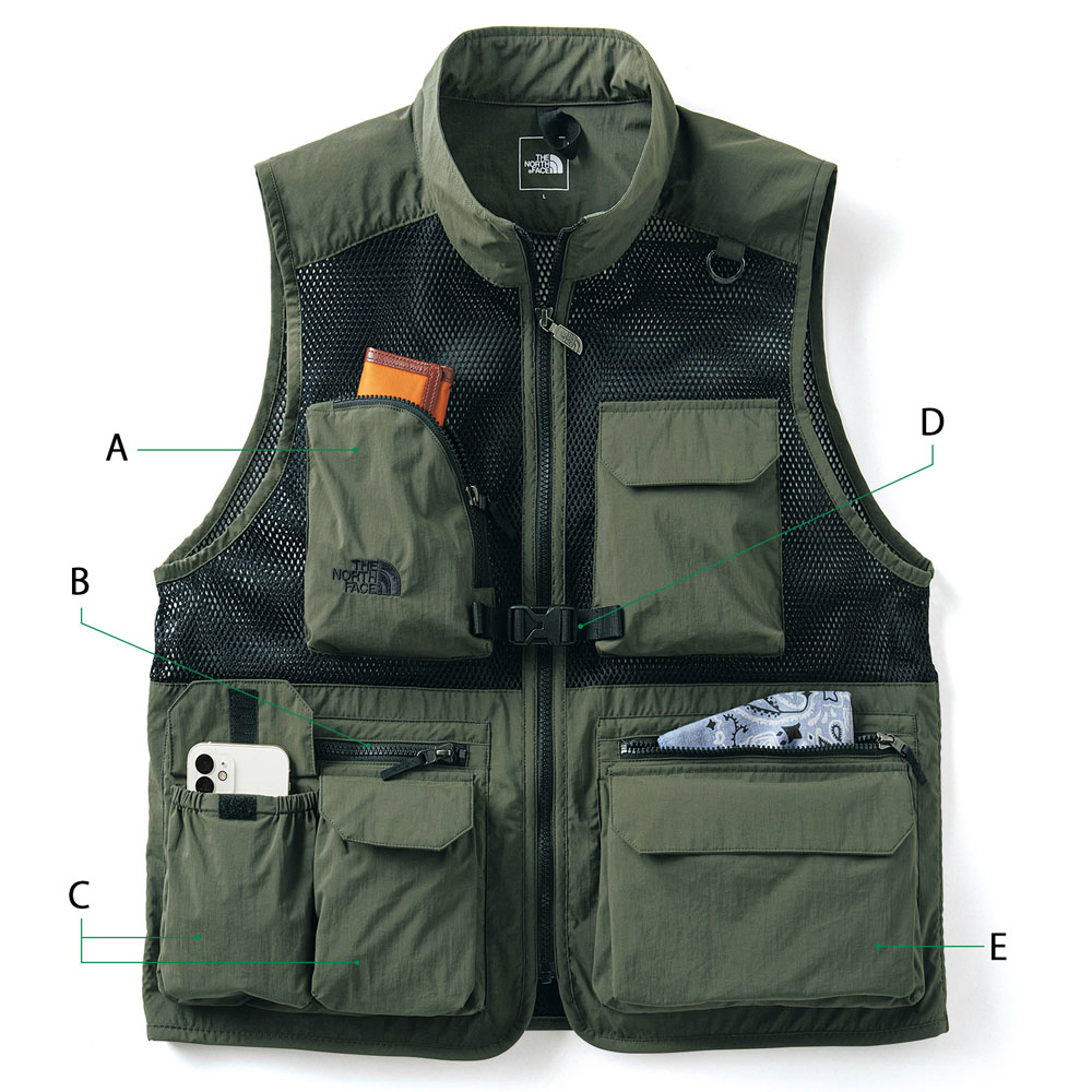 【極美品】THE NORTH FACE Utility Mesh Vest L