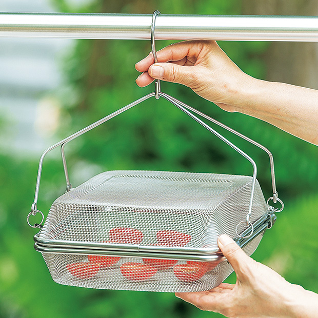 ステンレス角型干しかご