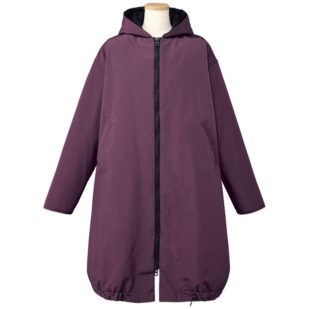 フーデッド中わたコート