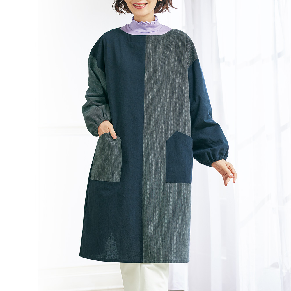 2色使いのかっぽう着