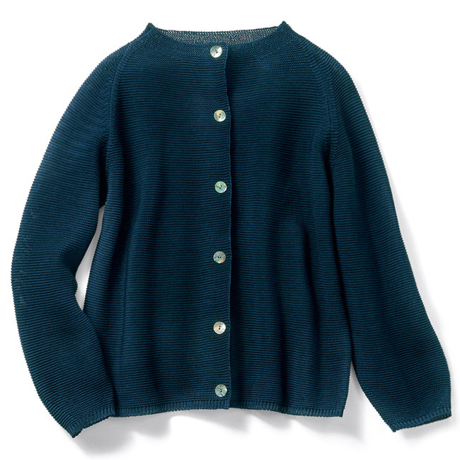 コットンニットカーディガン