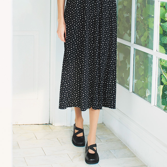 3E･ラムレザーストラップシューズ