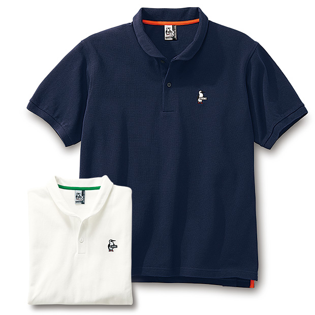 ショールカラーポロシャツ／2色セット