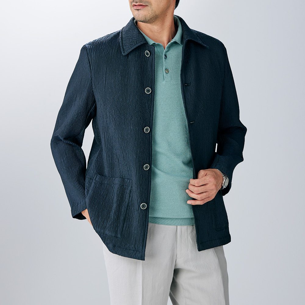 西陣織･ふくれ織り軽量ジャケット