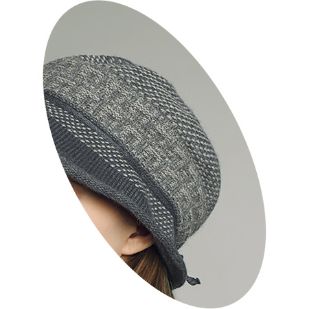 アンゴラ混ふんわりクローシュ