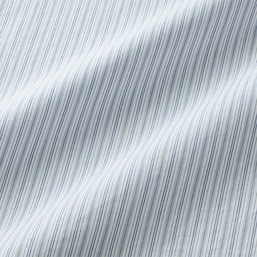 オーガニックコットン･ワッシャーストライプシャツ