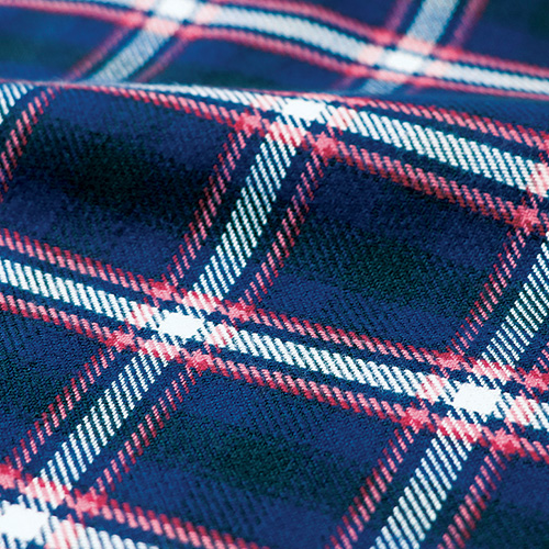 輸入素材のワイドラウンドカラーシャツ