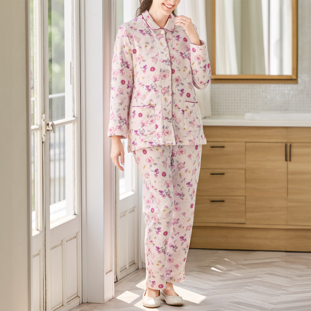 中わた入りキルト風パジャマ