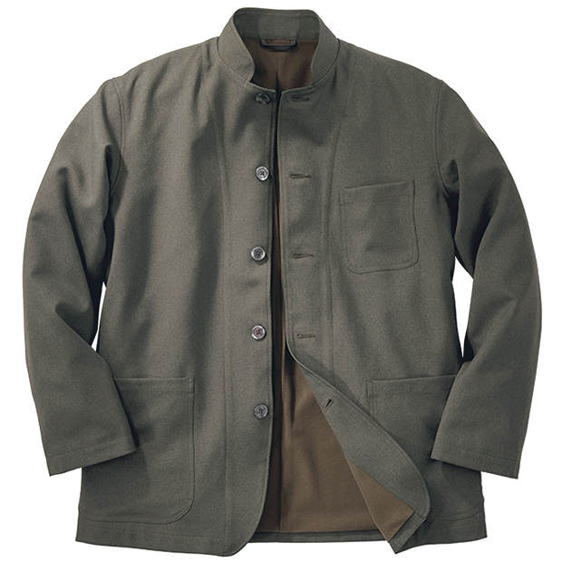 暖か裏地付きマオカラージャケット