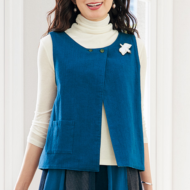 婦人用リバーシブルベスト