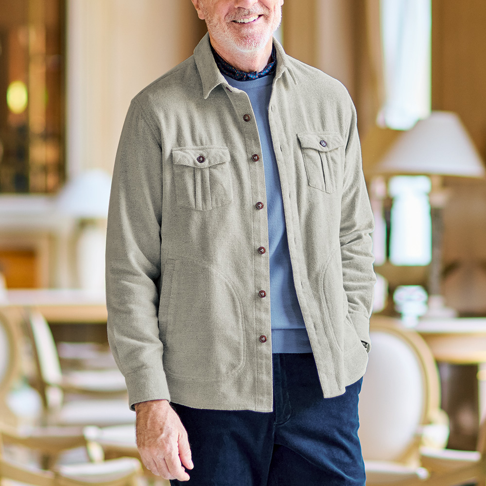 コットンモールヤーン・シャツジャケット