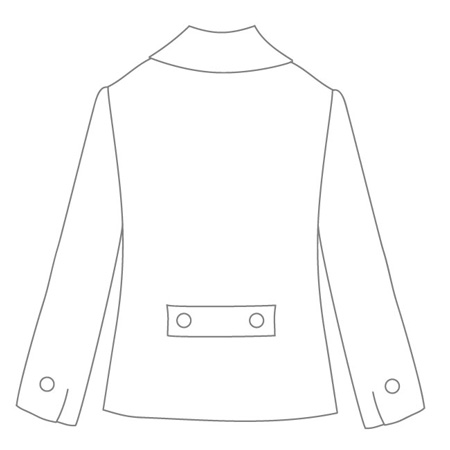 ツイードジャケットコート