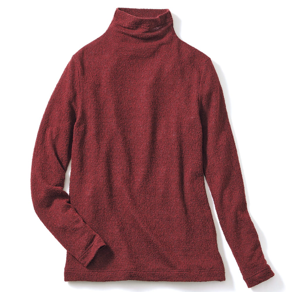 ウール混レーシージャカードプルオーバー