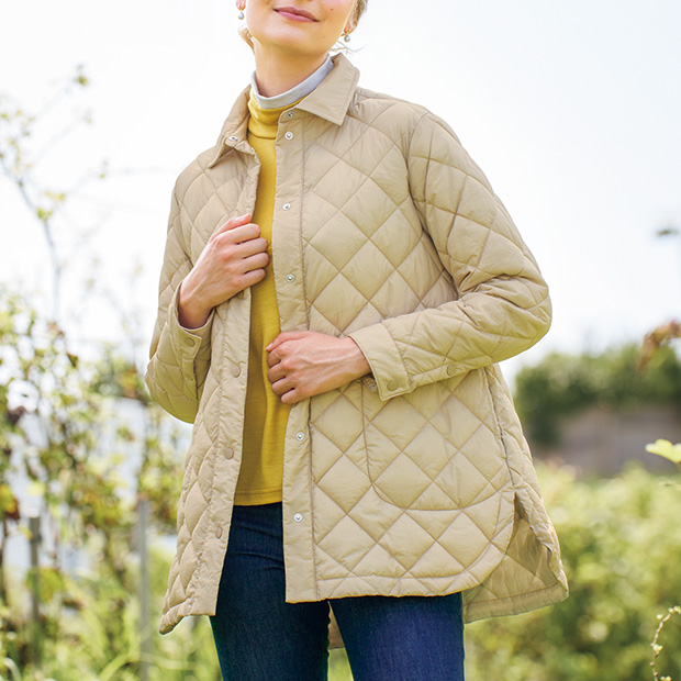 ダイヤキルトシャツデザインジャケット